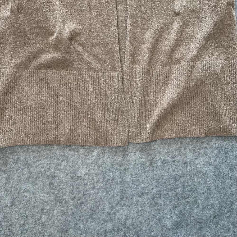 Barefoot Dreams CozyChic Ultra Lite Open Front Cardigan in Nickel NWT Sz: Small - Picture 9 of 15